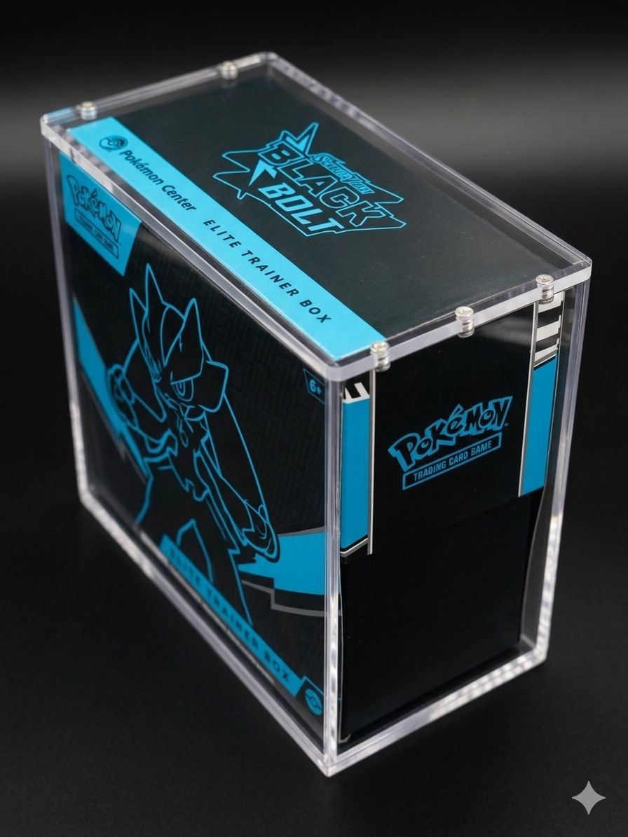 Premium Acrylic Case for Elite Trainer Box – UV Protection | Magnetic Closure | 8MM Thick