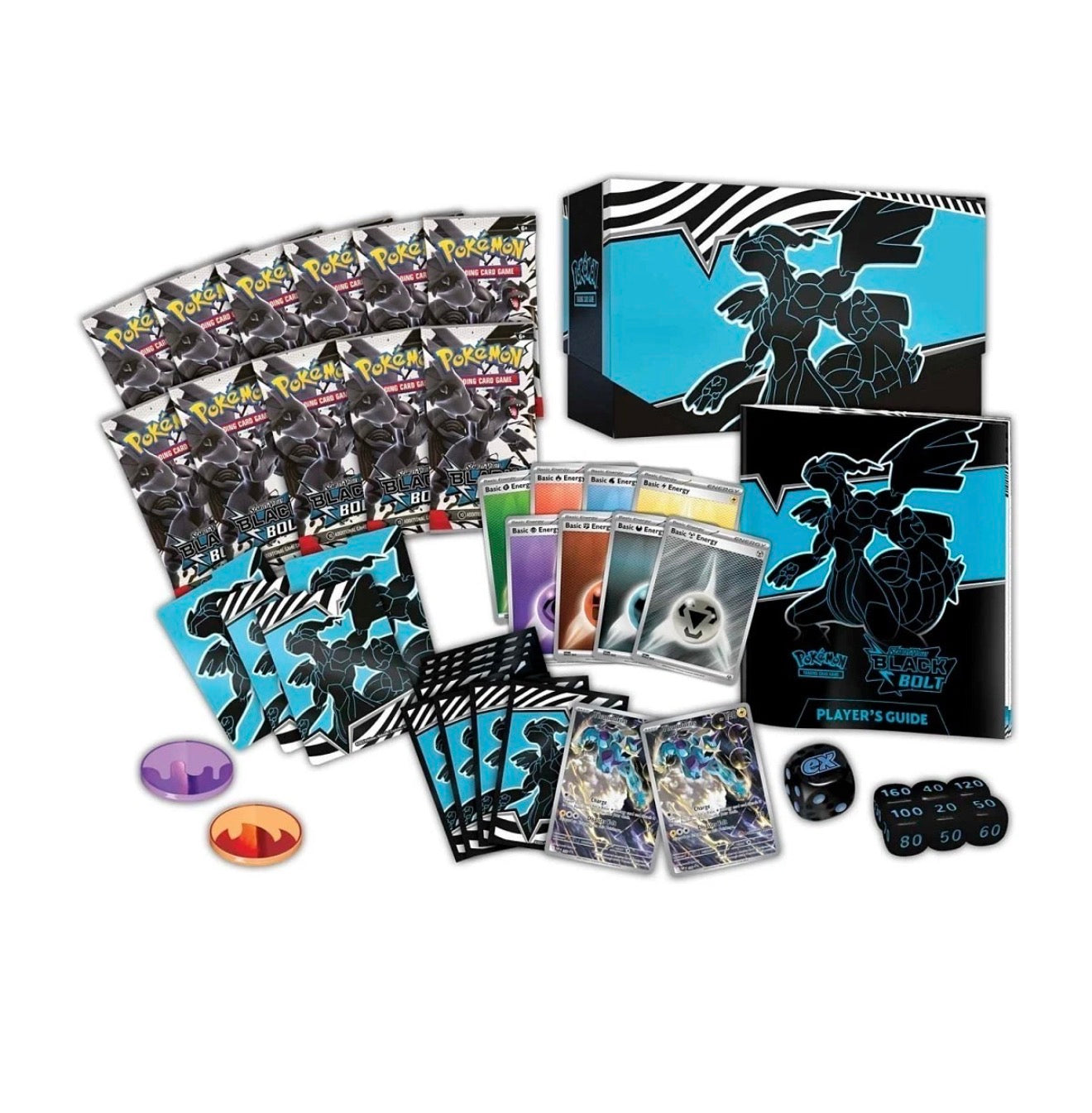 2025 Pokémon Scarlet & Violet Black Bolt & White Flare Pokemon Center Elite Trainer Box
